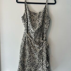 Animal Print Spotted Mini Dress
